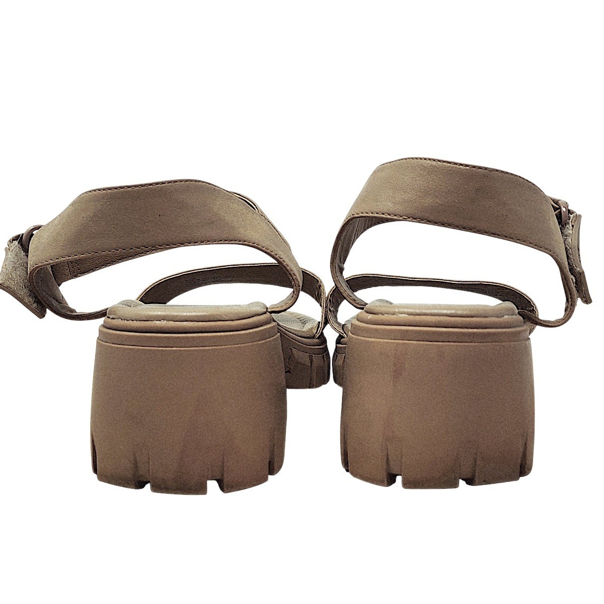 MIA Sandals 10 Wom Skyler Taupe Chunky Lug Sole Platform Block Heel Y2K Festival