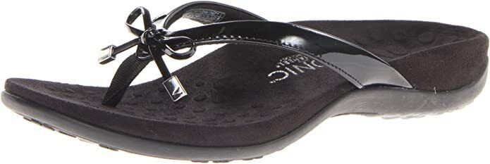 VIONIC WOMEN’S REST BELLA II TOE POST SANDALS FLIP FLOP sz 11 M BLACK 44BELLAII