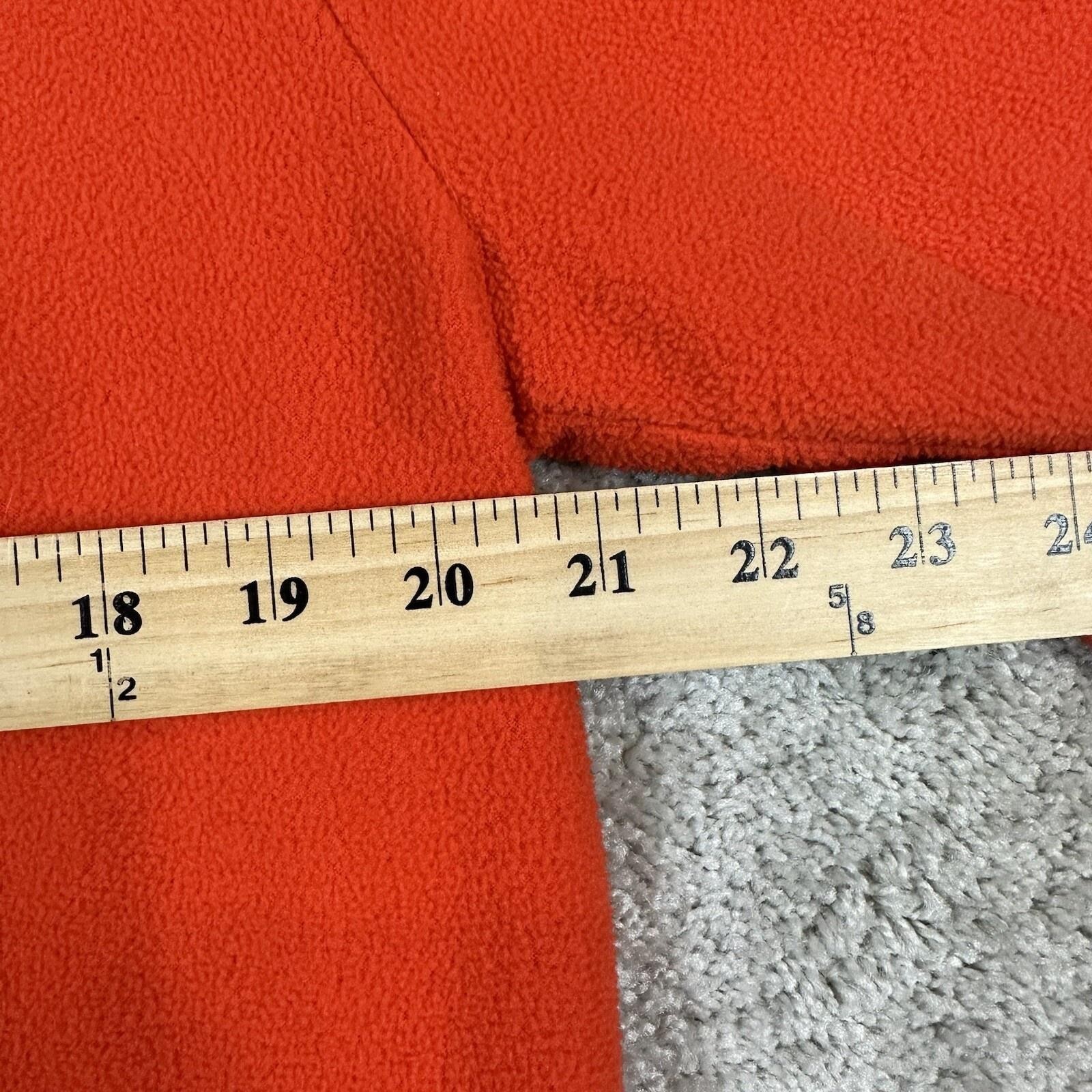 Champion Performance Jacket Mens Large Orange Gray Microfleece Full Zip Pockets
