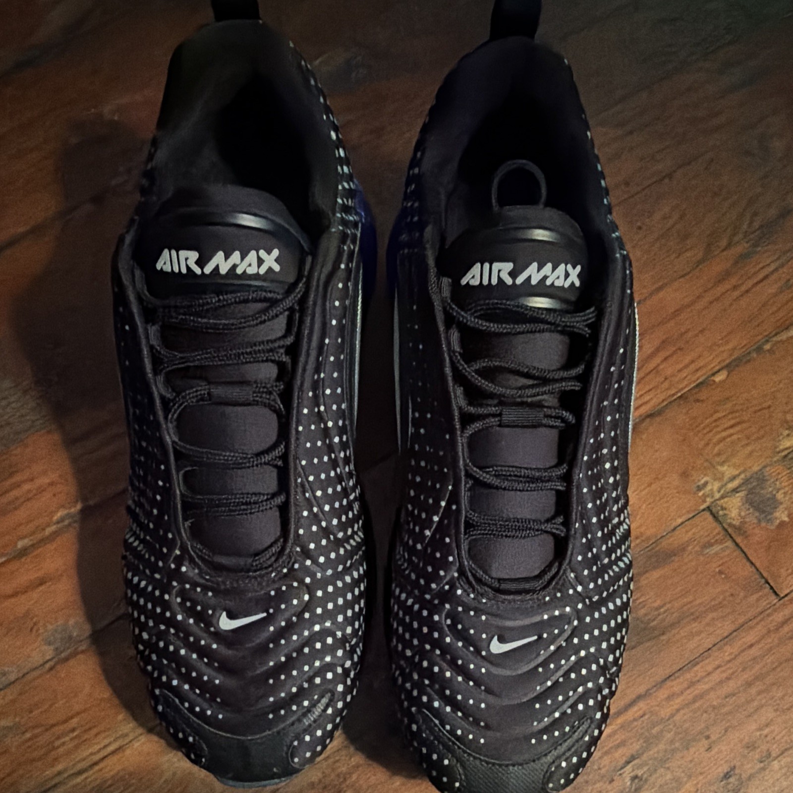 Nike Air Max 720 Pixel Gradient Men’s Low Top Lace-Up Black Polka Dot 2019