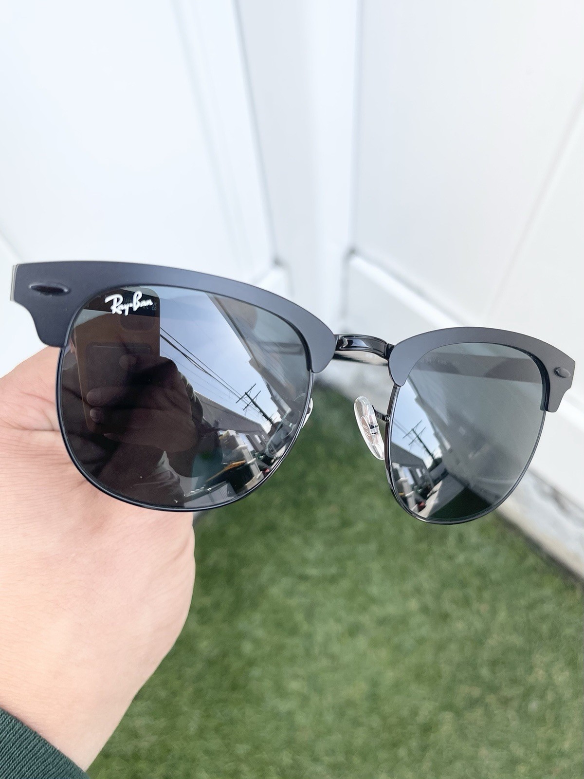 New Ray Ban Metal Clubmaster RB3716 3716 Gray Lens Size 51/21