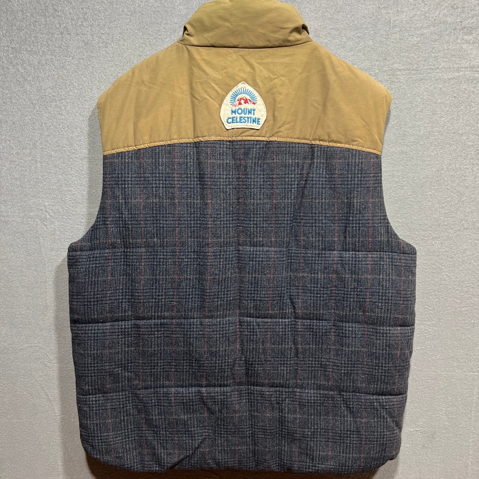 H&M L.O.G.G Mount Celestine Sharpa Pinstripes Vest Wool Blend Mens Size XL