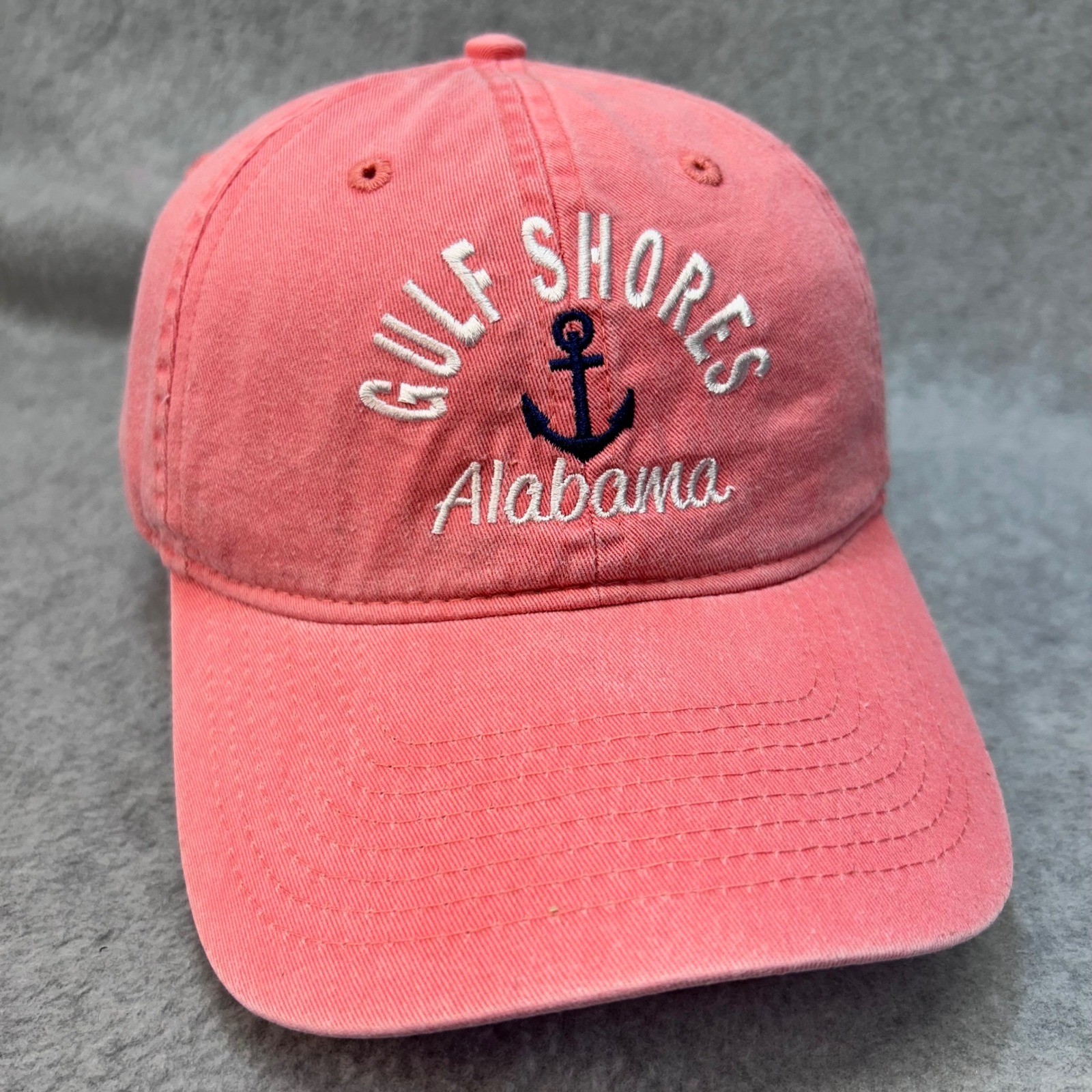 Gulf Shores Anchor Unisex Pink Surf Style Hat Adjustable Baseball Cap OSFA