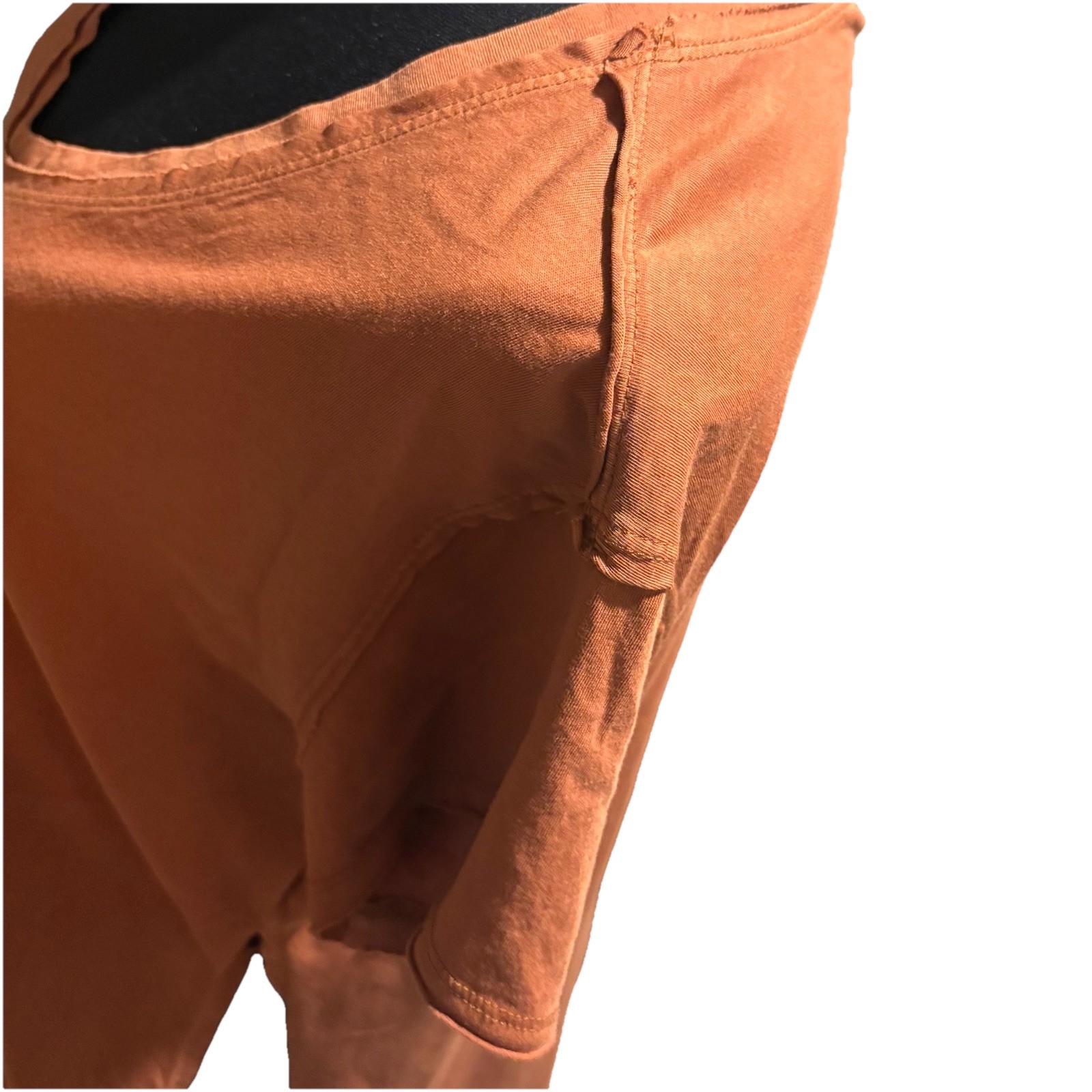 NWT 100% Organic Cotton Women’s Neutral Earthy Art Lagenlook Burnt Orange $36.95