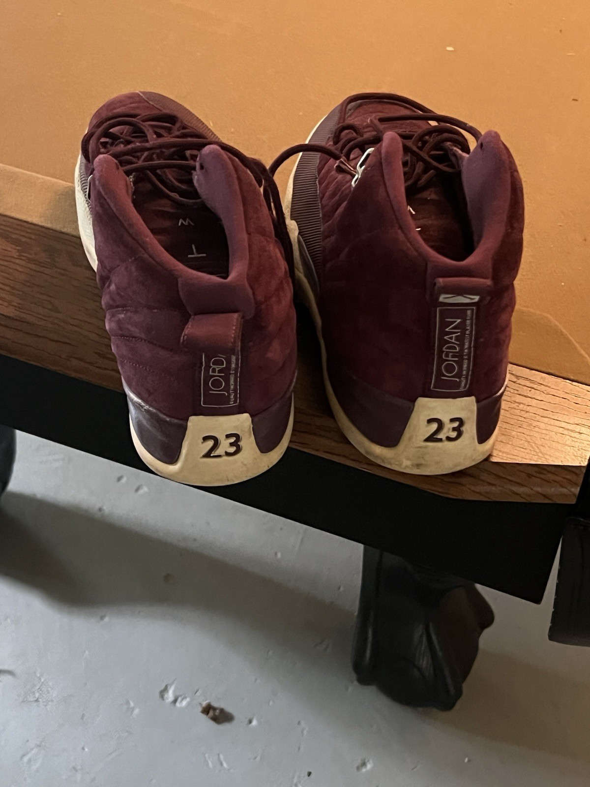 Jordan Air Jordan 12 Retro Bordeaux Mid Top Lace-Up Men’s Sneakers 2017
