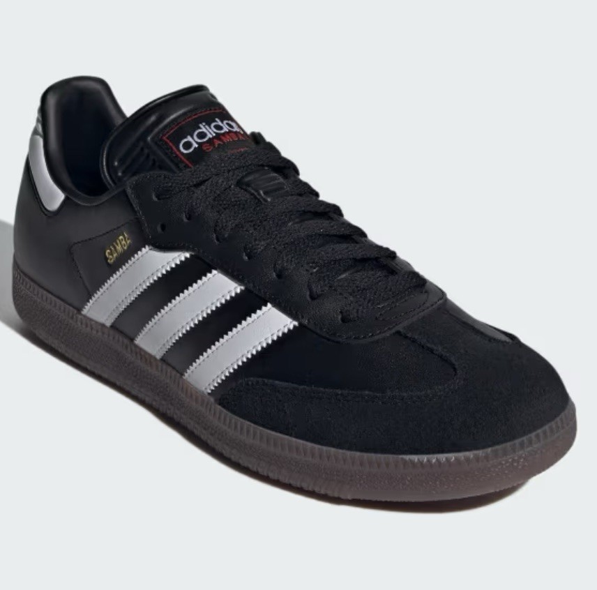 Size 13.5 Men’s adidas Samba Indoor Soccer Shoes Black White Women’s Size 14.5
