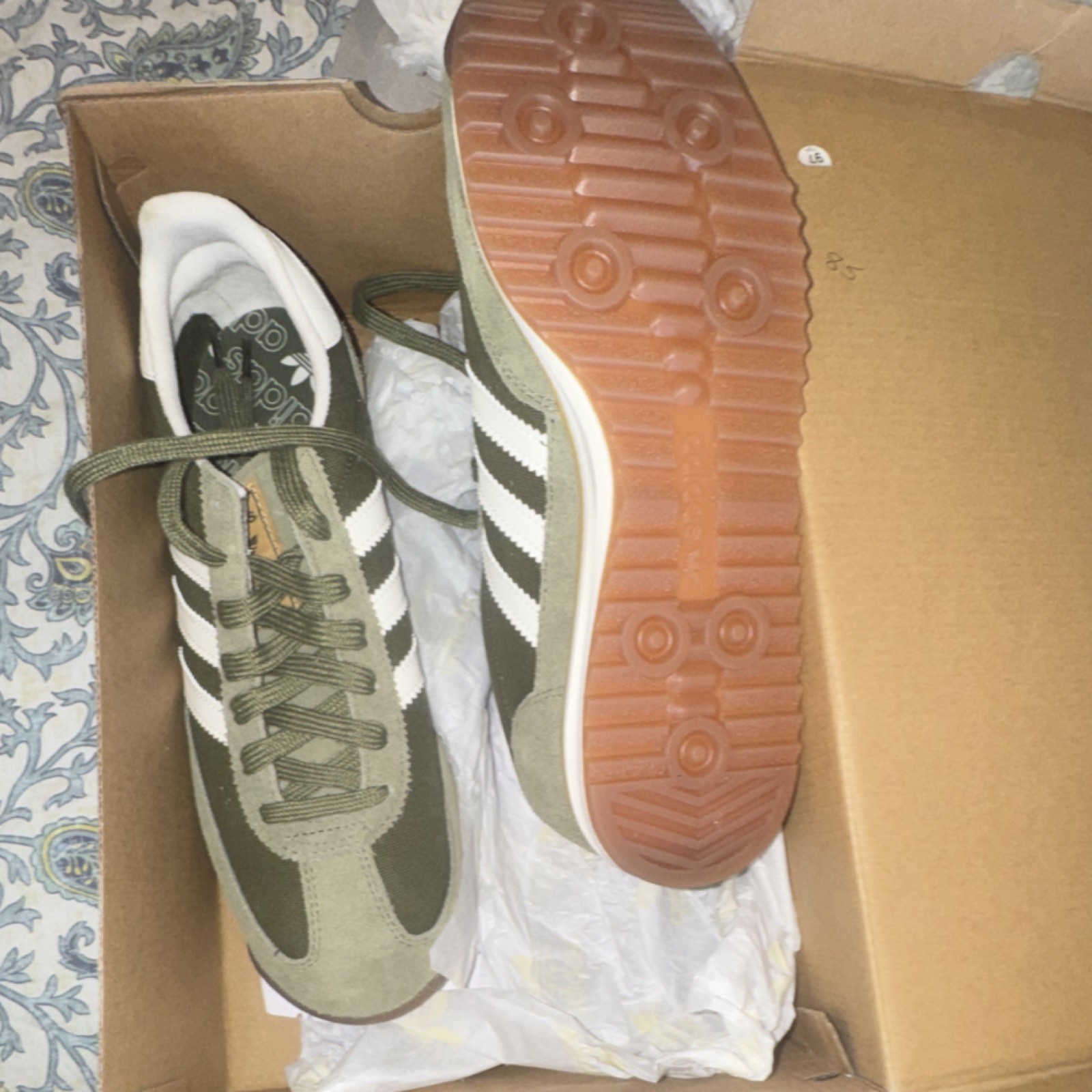 adidas SL 72 RS Green/White Men’s Sneakers Low Top JR8769 Originals