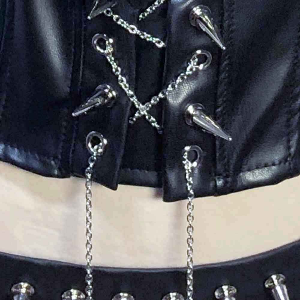 Goth Tops Gothic Tank Grunge Emo Clothing Spiked Y2K Punk Rock Clothes