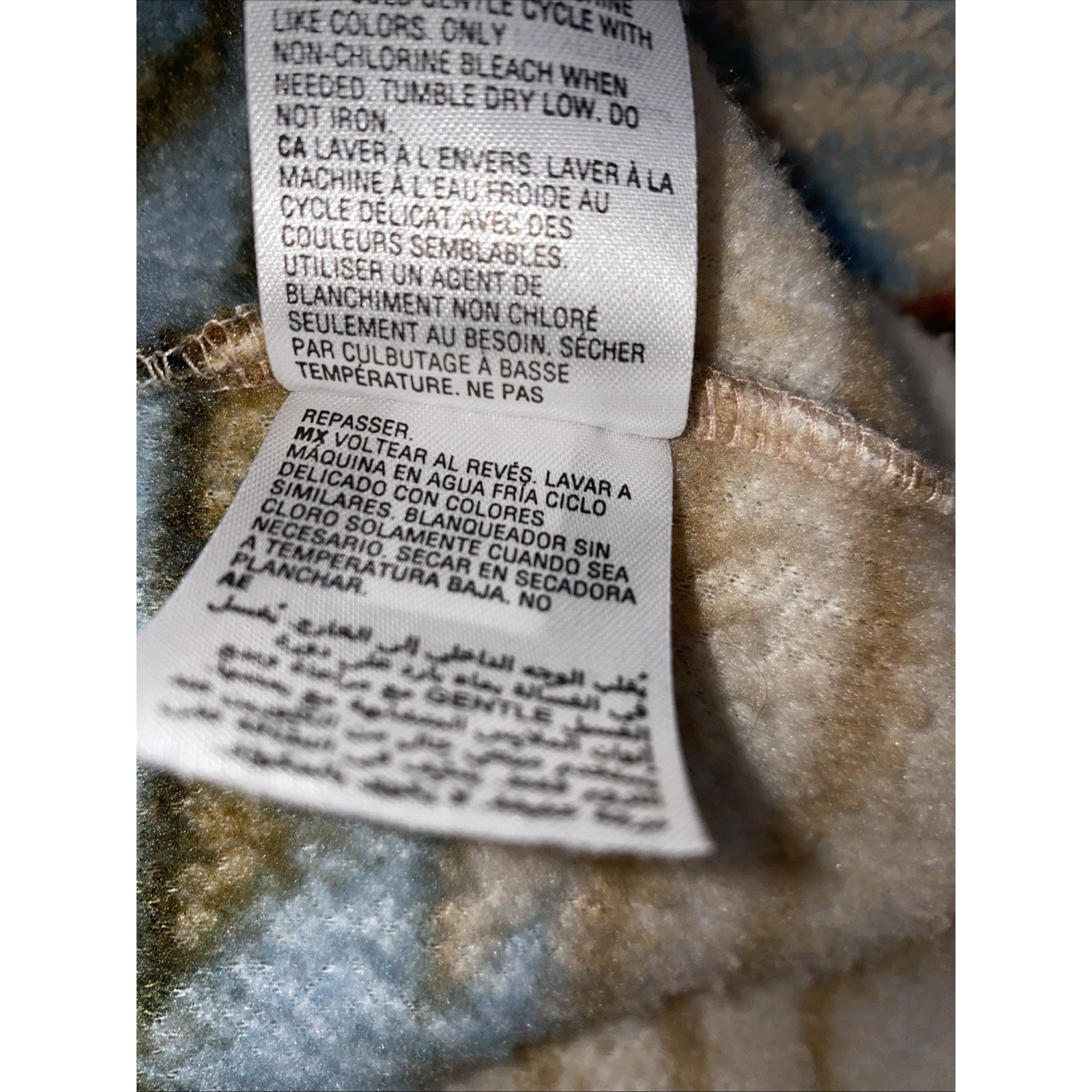 Sun + Stone Medium Men’s Sherpa Fleece Pullover 1/4 Zip Mock Neck Desert Bronze