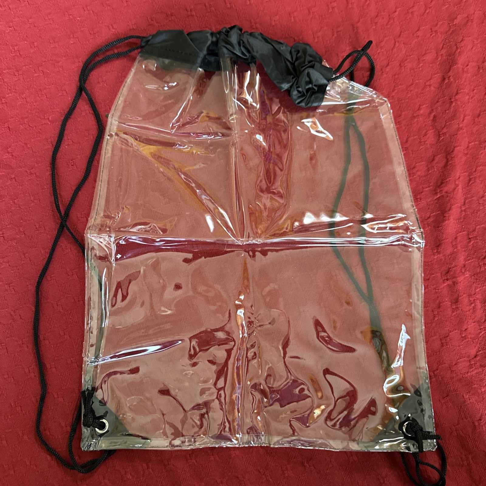 Lot 13 Clear Drawstring Backpacks Stadium Approved PVC School Security Bag
