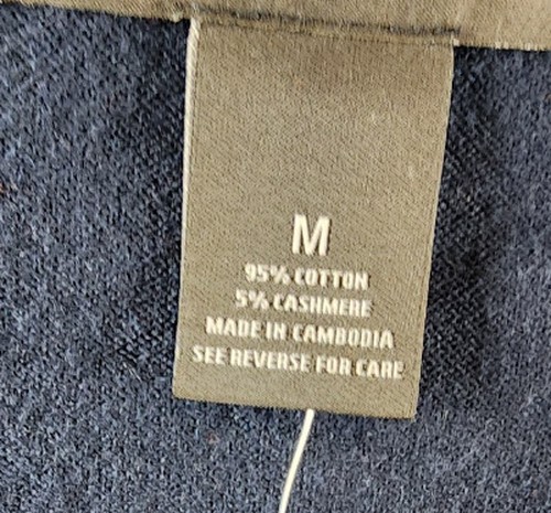 The Men’s Store Bloomingdale’s Cashmere-Blend Standard Fit Cardigan M True Navy