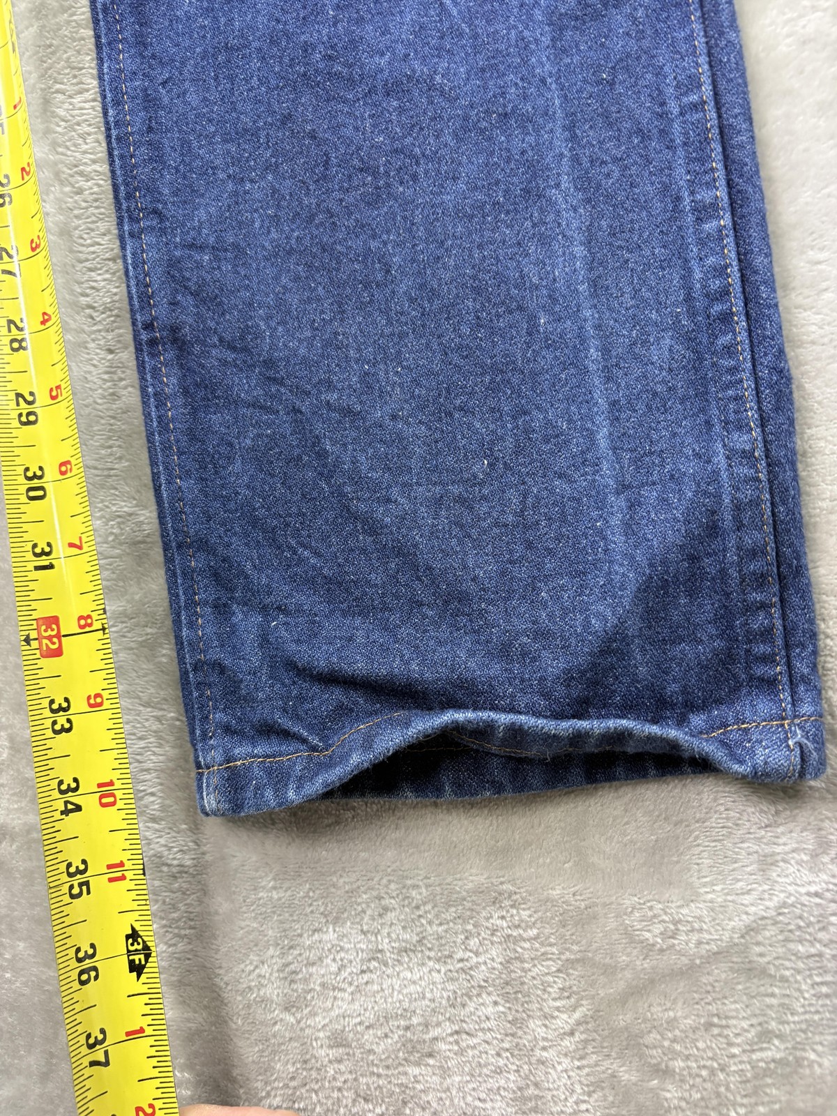 Wrangler 47MWZ Regular Fit Jeans Mens 32×36 Blue Straight Leg Cowboy Cut Denim