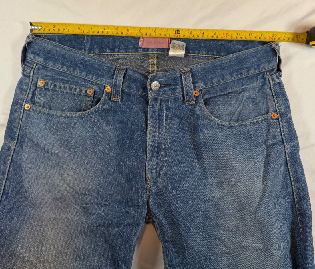 Type 1 One Real Loose Levis Mens 40×31 Blue Jeans RARE Y2K Wide Baggy Vintage