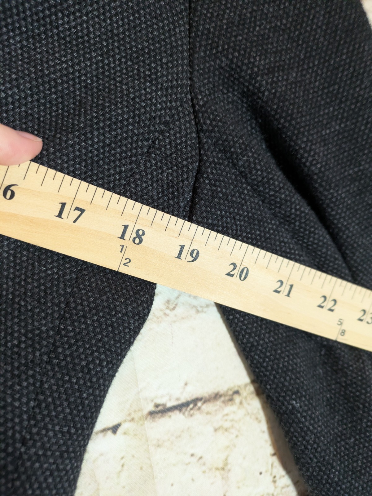Talbots Tweed Blazer 10 In Charcoal Grey Two Button Heavyweight Office Career