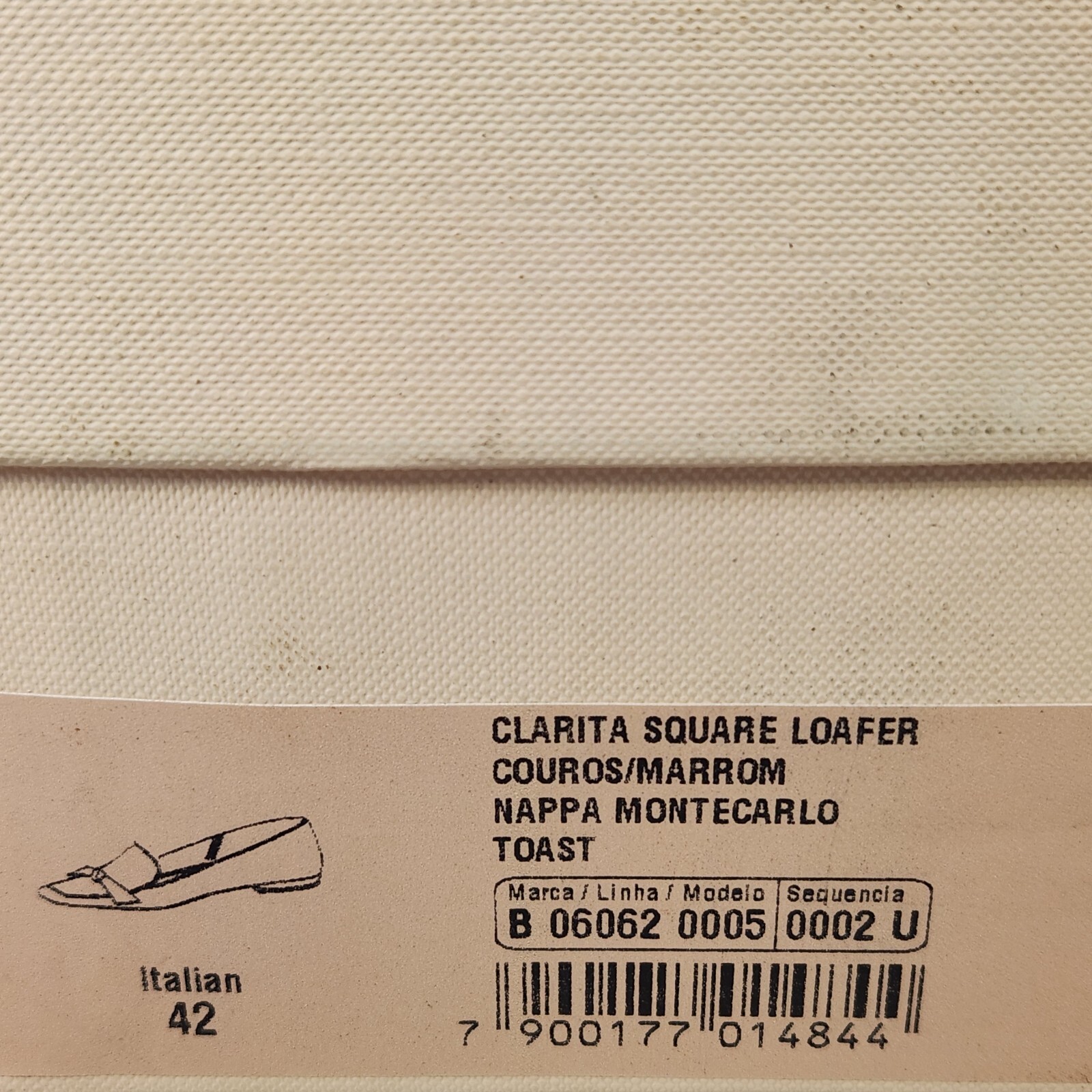 Size 12 (IT 42) – Alexandre Birman Clarita Square Loafer- Toast Nappa Leather