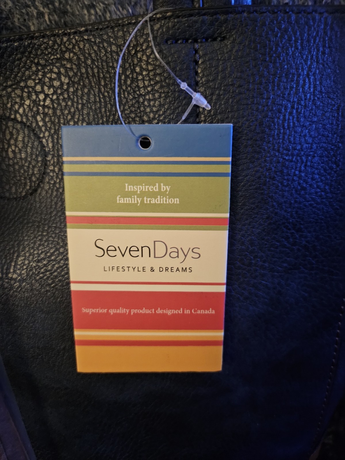 Purse, Bag, Tote SevenDays Solid Magnetic Closure, Tassel Bag Charm NWT
