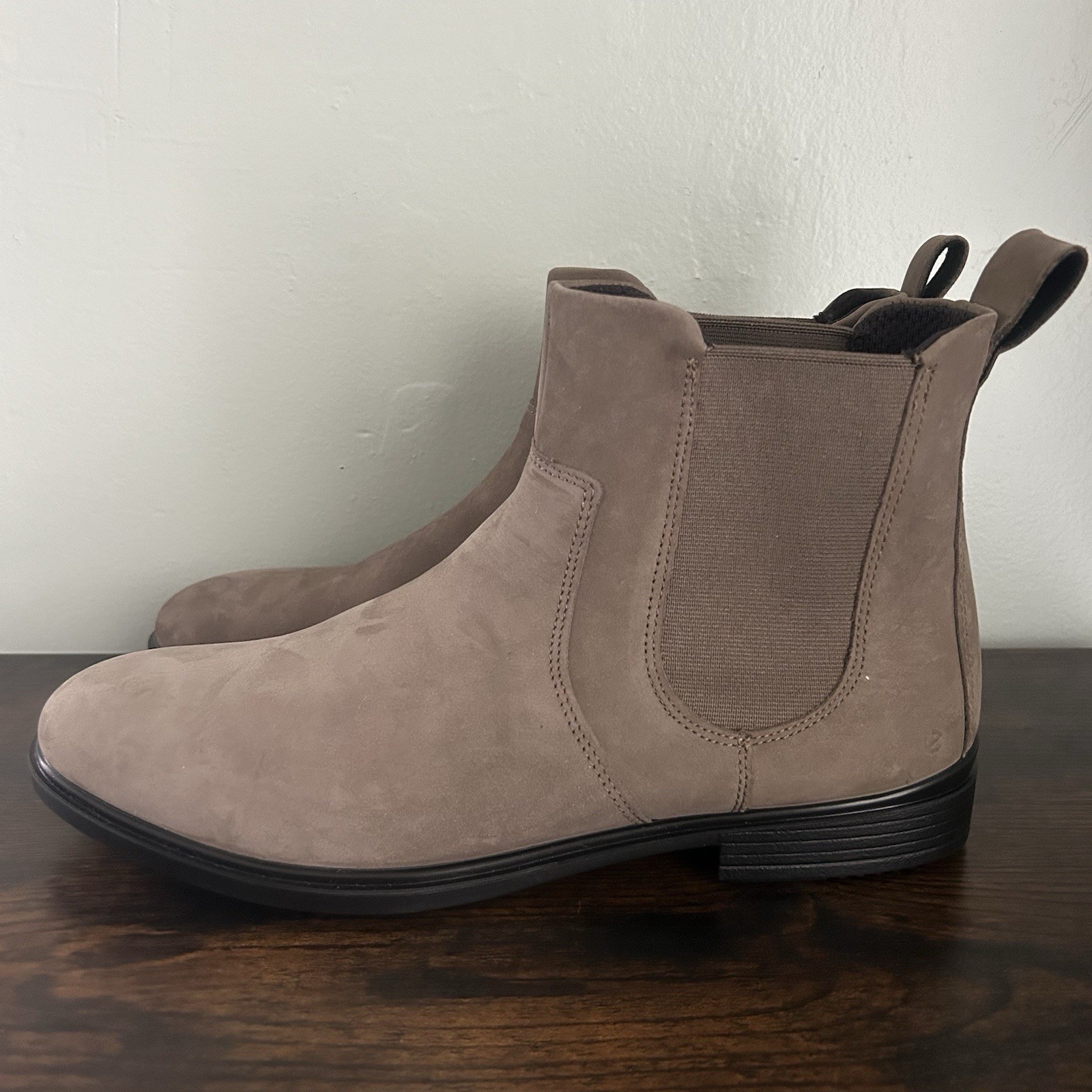 Ecco Touch 15 Suede Leather Ankle Boots Size Taupe Brown Size EU 40 US 9 – 9.5