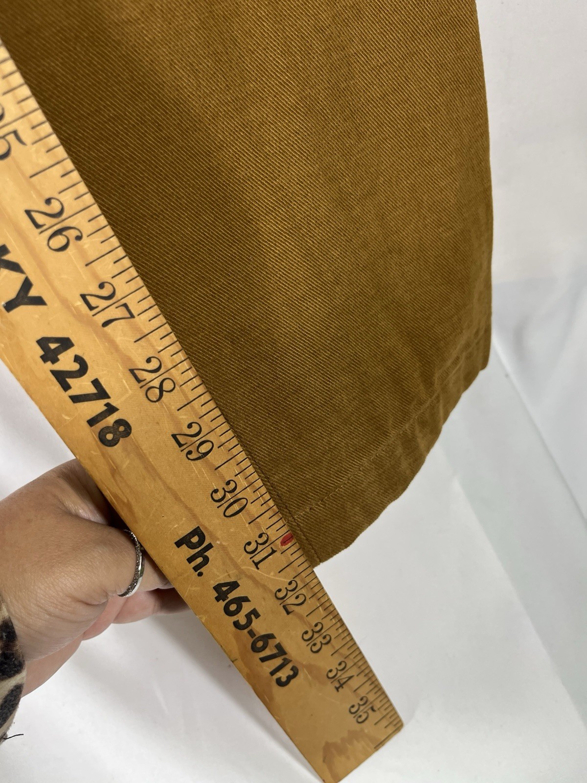 HILTL CORDUROY MENS PANTS FLAT FRONT 100% BAUMWOLLE COTTON BROWN SZ 52 36×32”