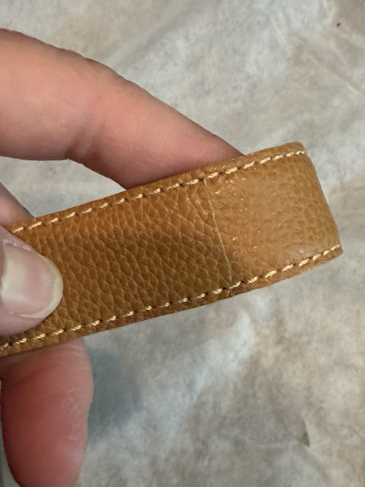 Longchamp Caramel Tan Pebbled Small Crossbody Unisex