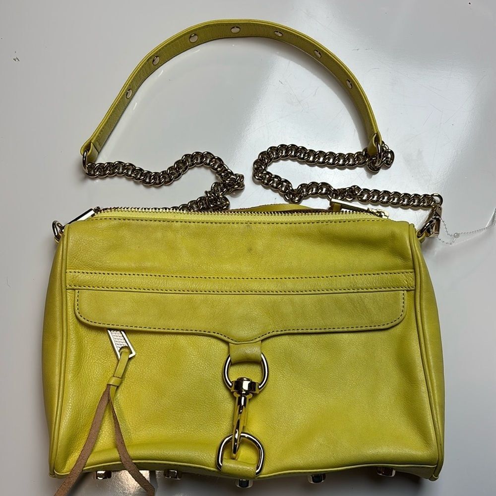 Rebecca Minkoff yellow mac crossbody bag