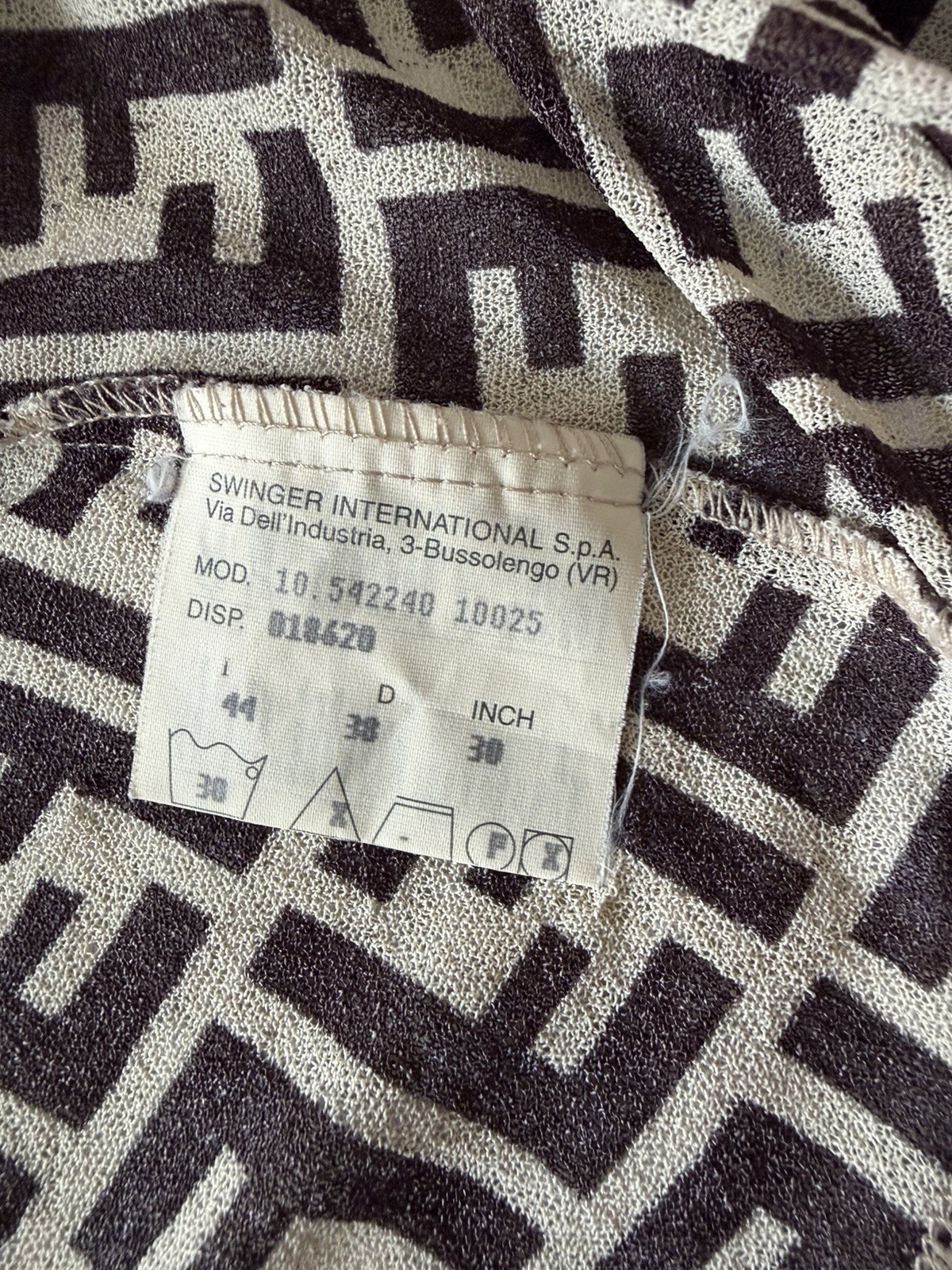 Fendi FF Logo Collared Long Sleeve Button-Up Shirt Brown/Beige