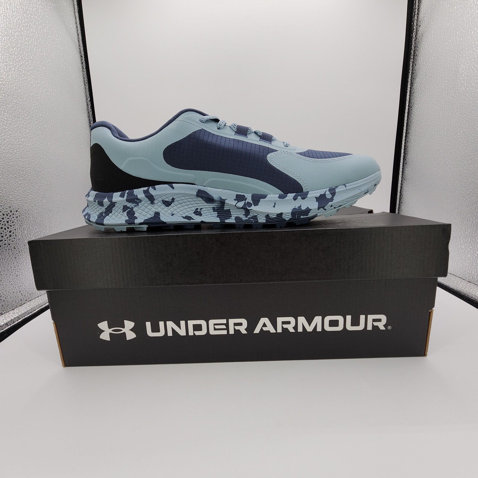 Under Armour UA Bandit Trail 3 Running Shoes Mens 10.5 Downpour Gray NEW READ