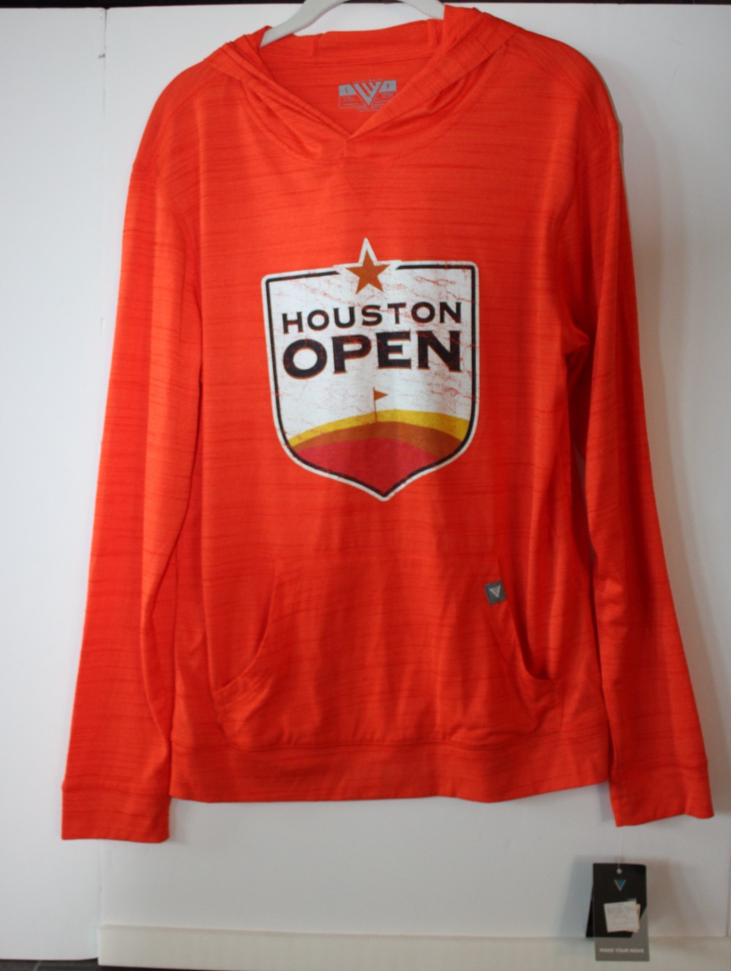 Levelwear Anchor Hoodie Men Small S Heather Orange Houston Open Golf NWT New