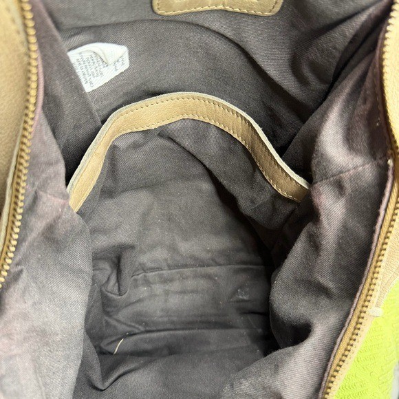 Cut N Paste beau taupe Distressed Genuine Leather Backpack purse