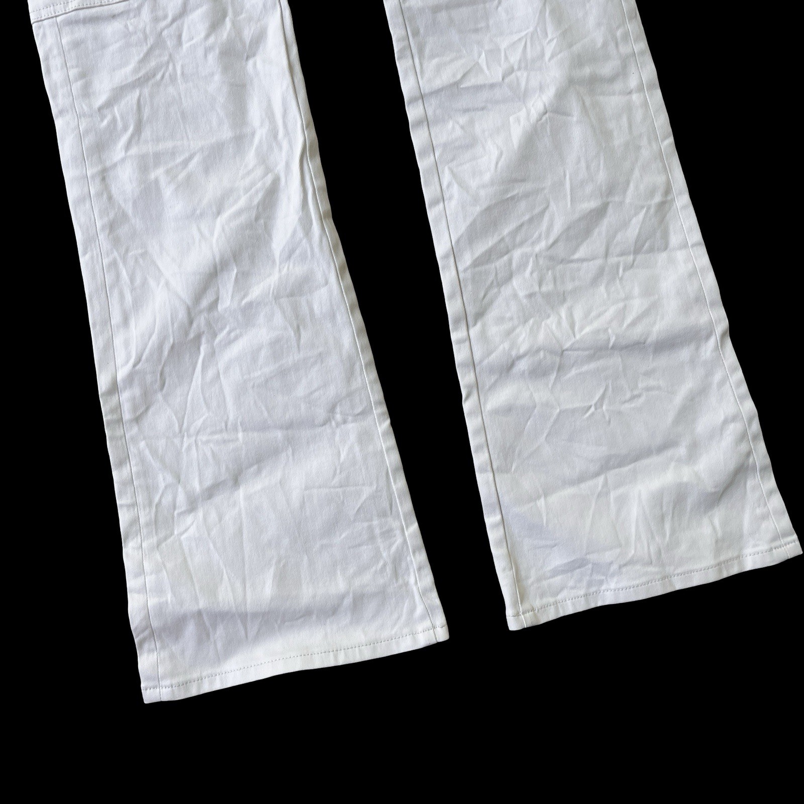 PURPLE BRAND p004 Cargo Flared Jeans White Size 34
