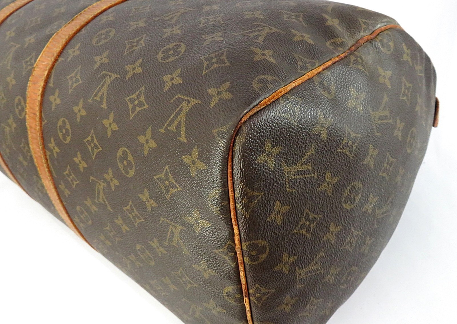 Authentic LOUIS VUITTON Keepall 55 Monogram Canvas Duffel Bag #64013