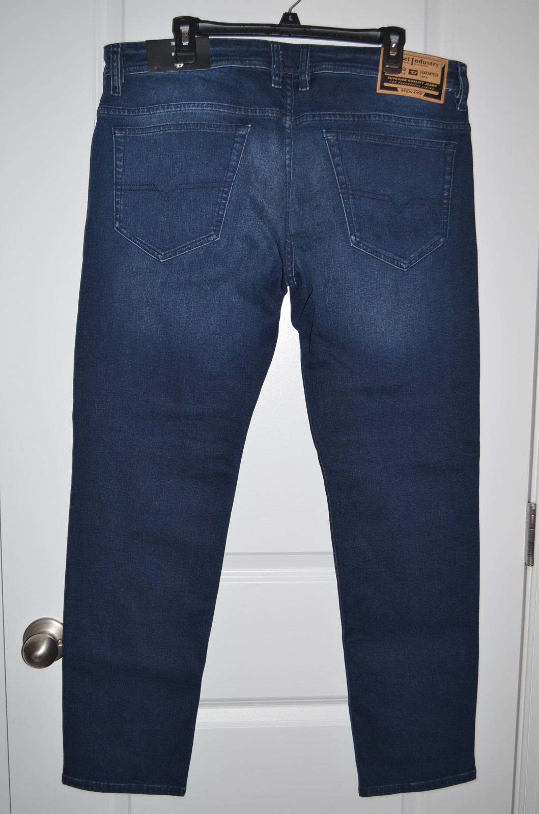 Diesel Thommer-R Slim Fit Jeans Mens 38×32 Mid Blue Denim RE067 MSRP$250