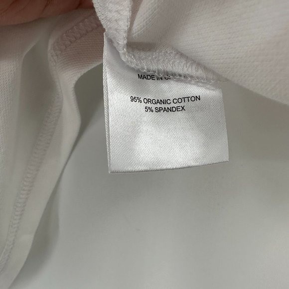 Quince Men’s Organic Cotton Stretch Luxe Pique Polo Shirt White sz M NWT No Logo