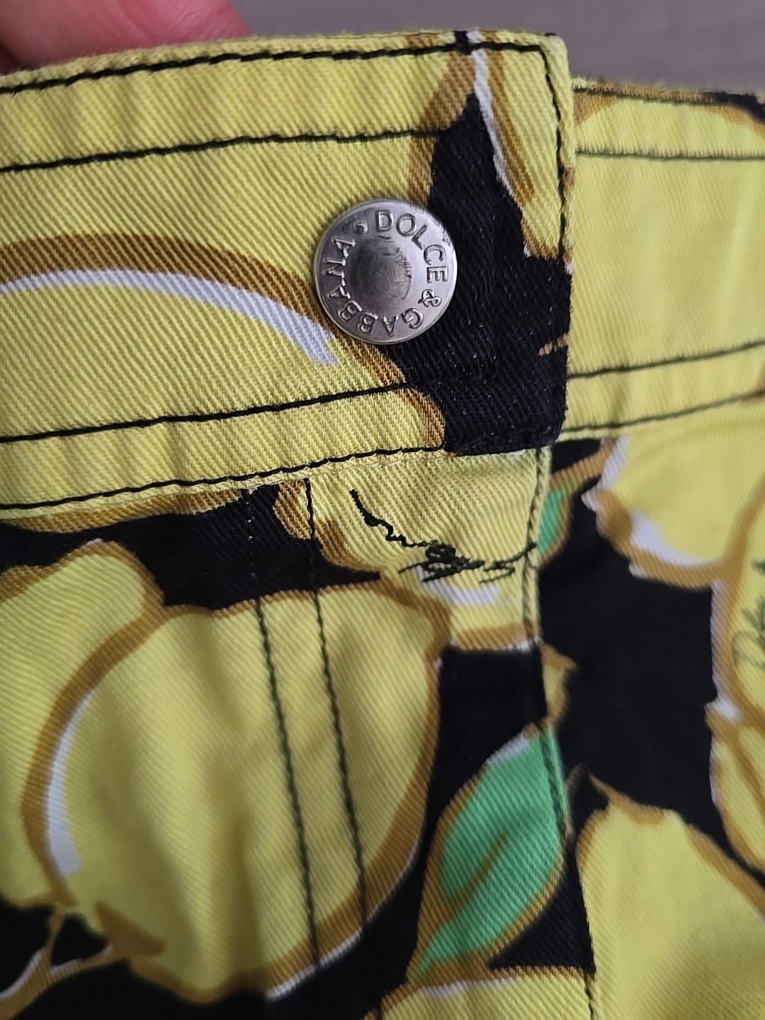 Dolce & Gabbana Beachwear Lemon Print Mini Skirt Size M Made In Italy Authentic