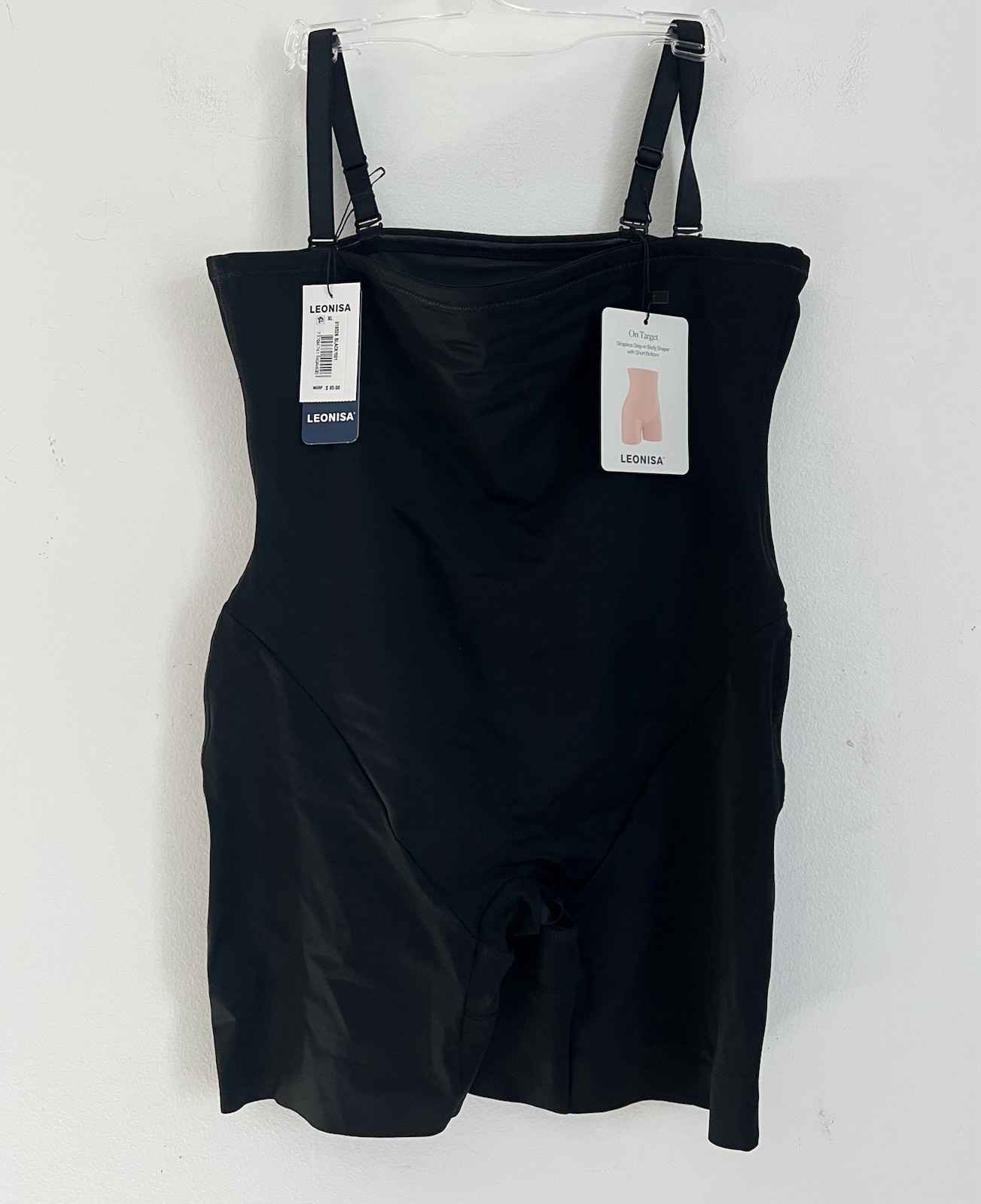 Leonisa Womens Strapless Sculpting Step In Body Shaper with Short Bottom Size XL