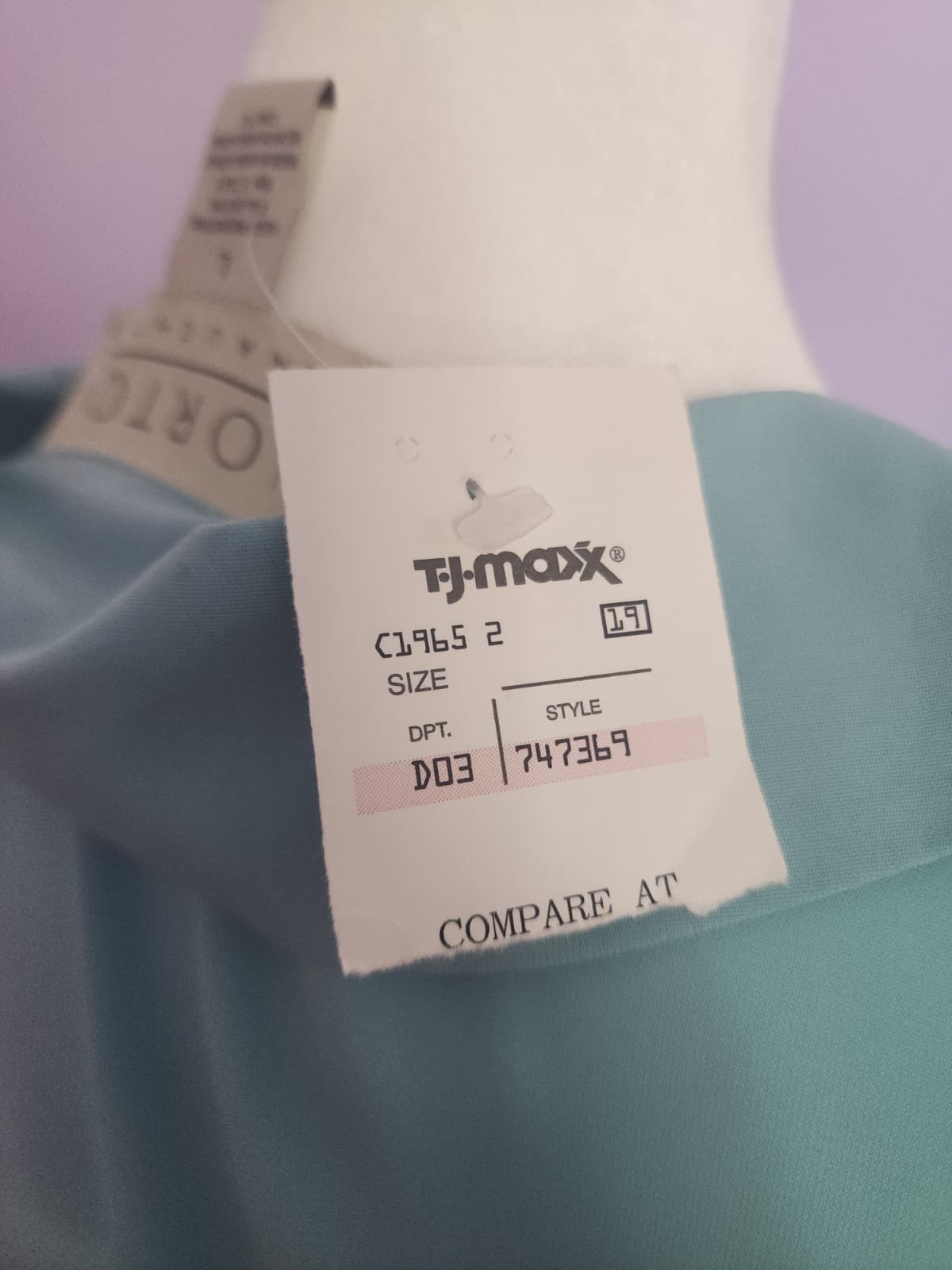 Norton Mcnaughton; color lt. aqua “caribbean”; size L polyester; includes tags