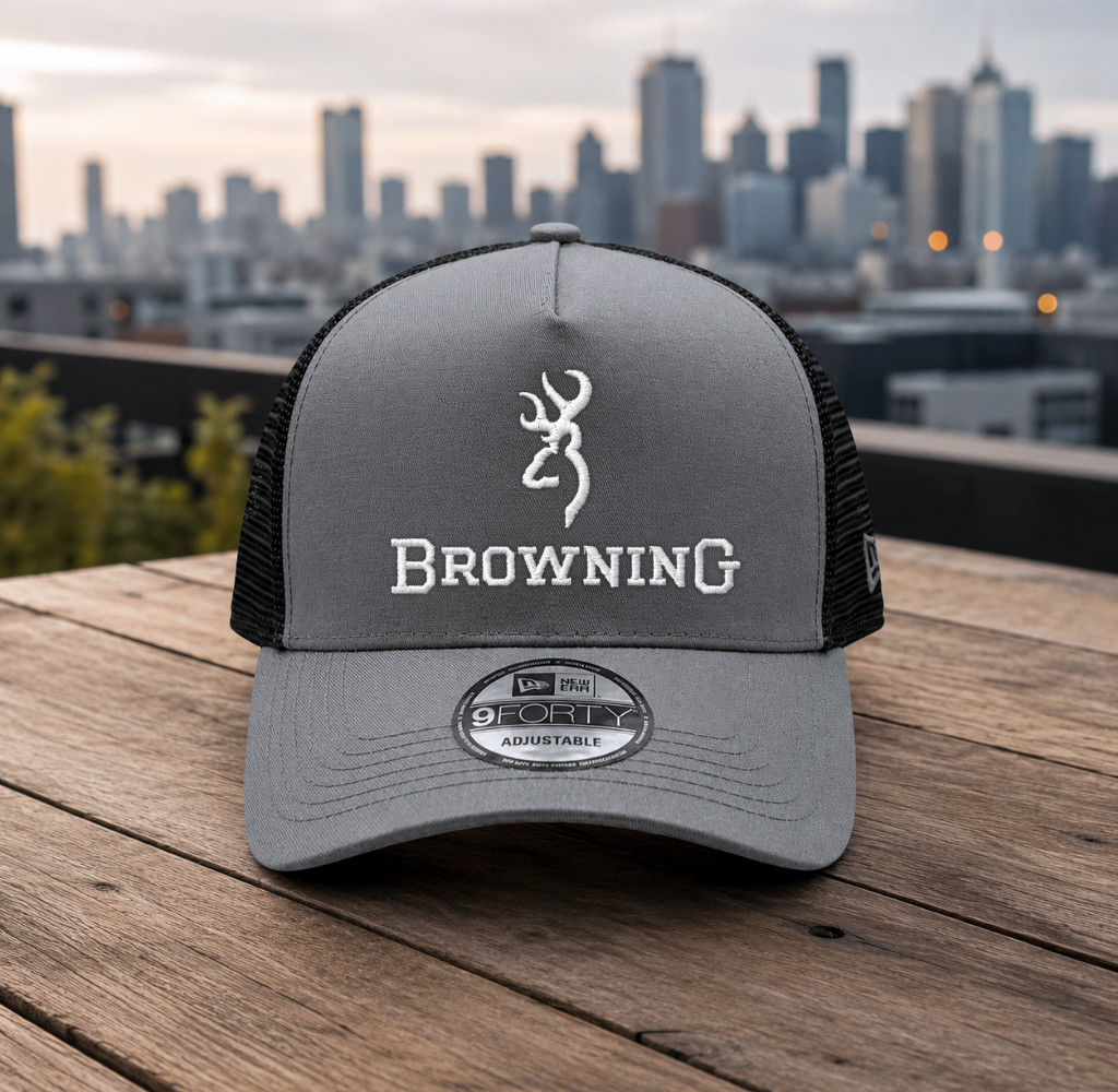 Browning Hickory Mesh Back Hat Grey