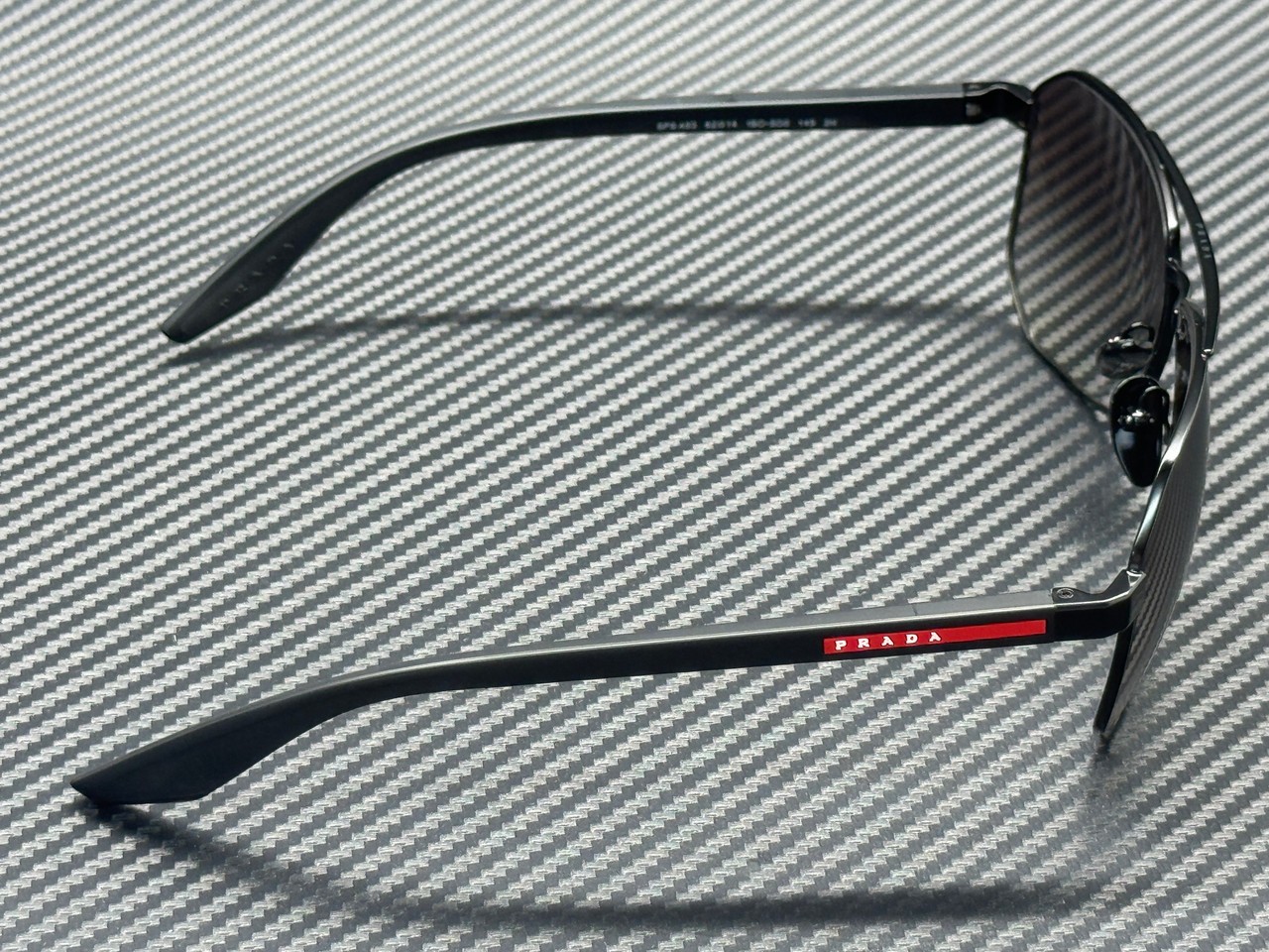 PRADA LINEA ROSSA PS A53S 1BO50O Matte Black Grey Gradient Men’s 62 mm Sunglasse