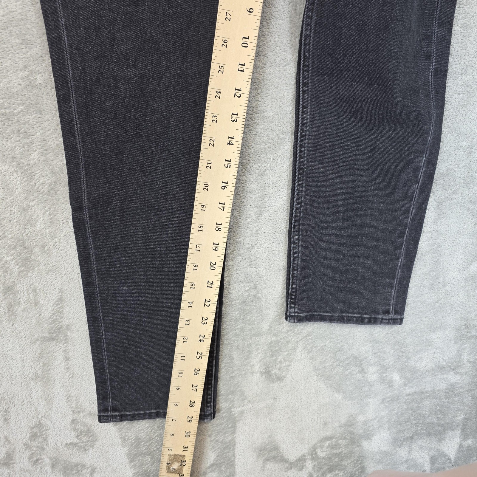 Everlane Uniform Jeans Mens 31×30 Black Charcoal Wash Slim Stretch Organic Denim