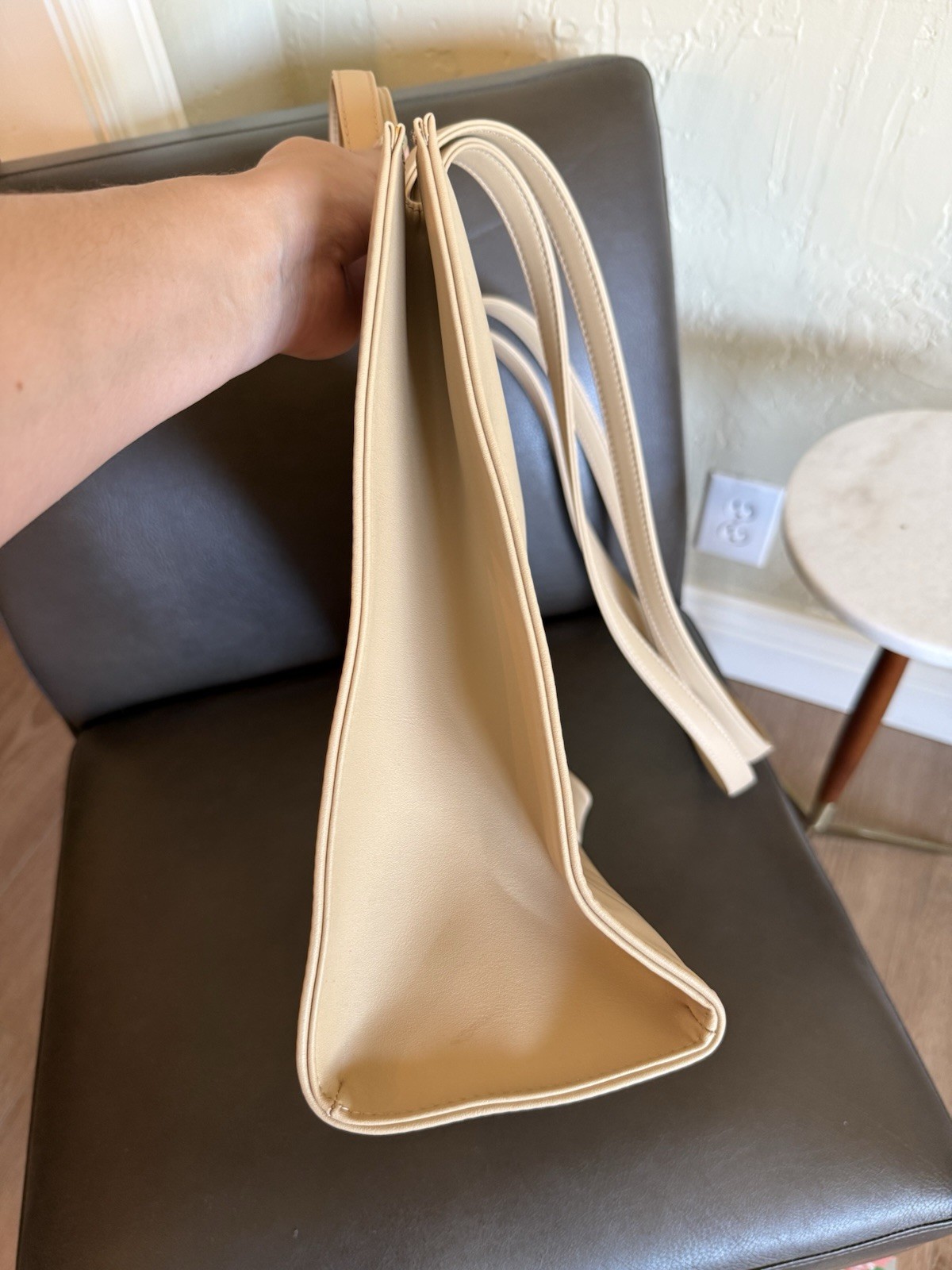 Telfar Medium Shopping Bag Cream Vegan Leather