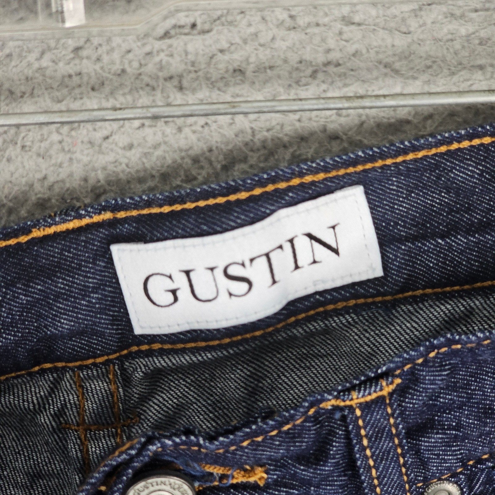 Gustin Jeans Mens 34 Blue Straight Raw Selvedge Denim Made in USA California