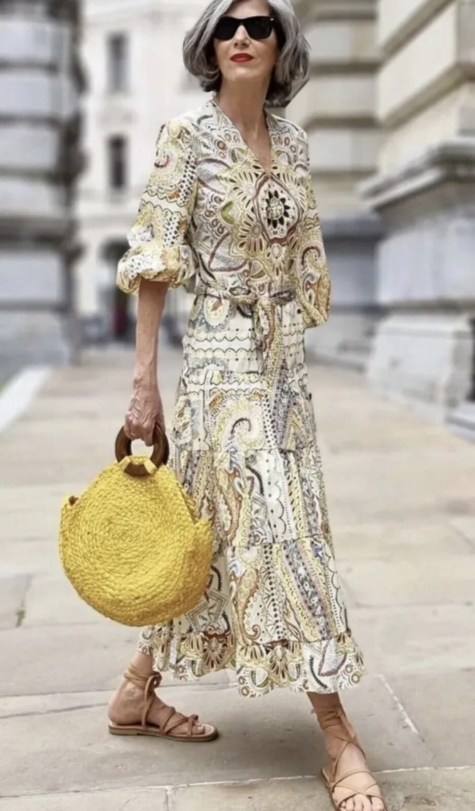 Zara Summer 2022 Printed Midi Dress With Ruffled hem Size M BNWT Brand New