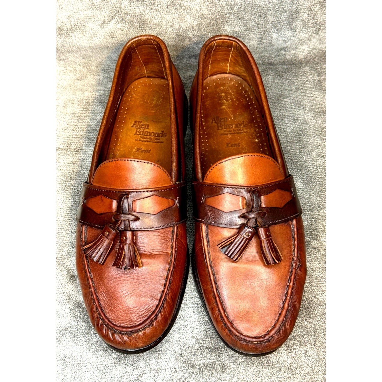 Allen Edmonds Kent Tassel Loafers Brown 11.5D USA Goodyear Welt