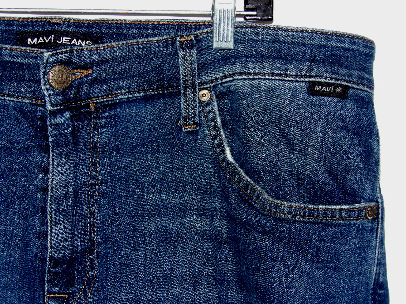 MAVI Medium Wash Stretch ZACH Straight Leg Denim Jeans Men’s 38 X 30