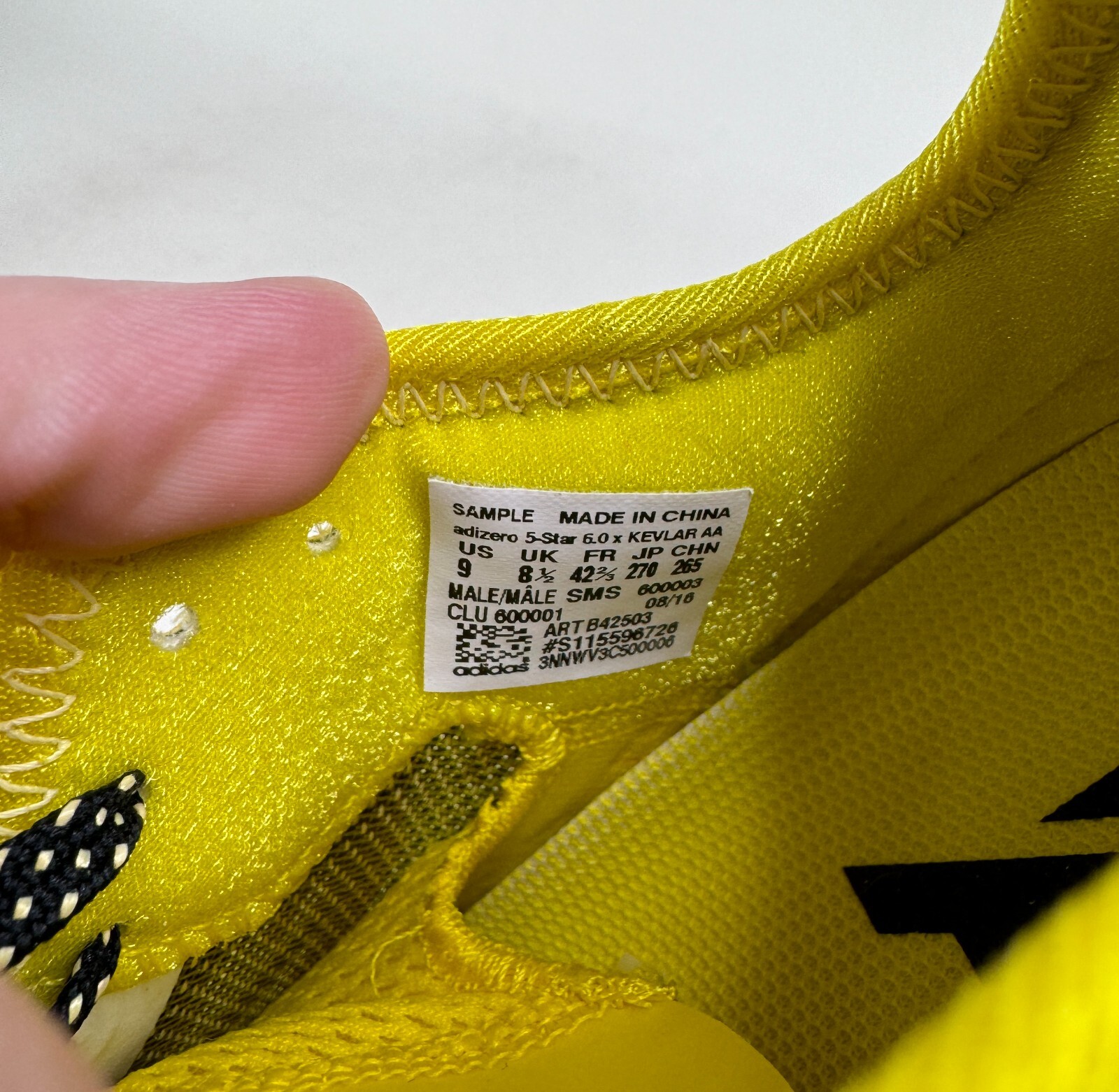 Adidas Adizero 5-Star 6.0 Kevlar Yellow Football Cleats Men’s Size 9 (B42503)