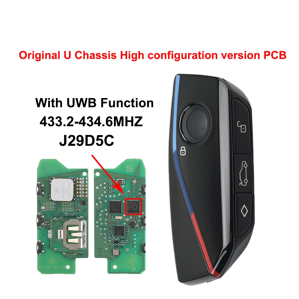 Ly OEM U Chassis PCB IYZBK1 433MHZ UWB J29D5C 49CHIP Car Remote Key For BMW