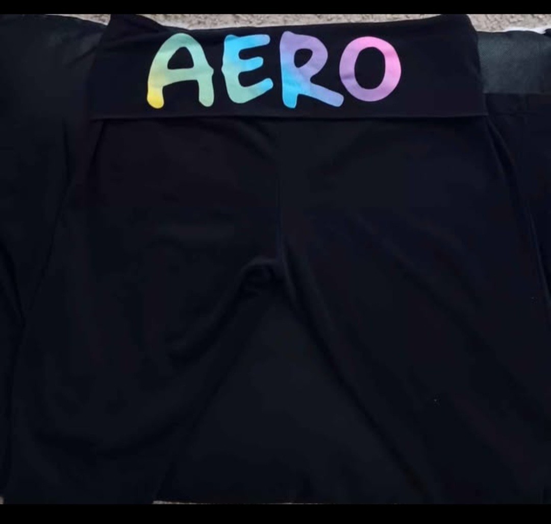 2012 Y2k Aeropostale Foldover 87 Flare Mullticolor Yoga Pants Size Medium
