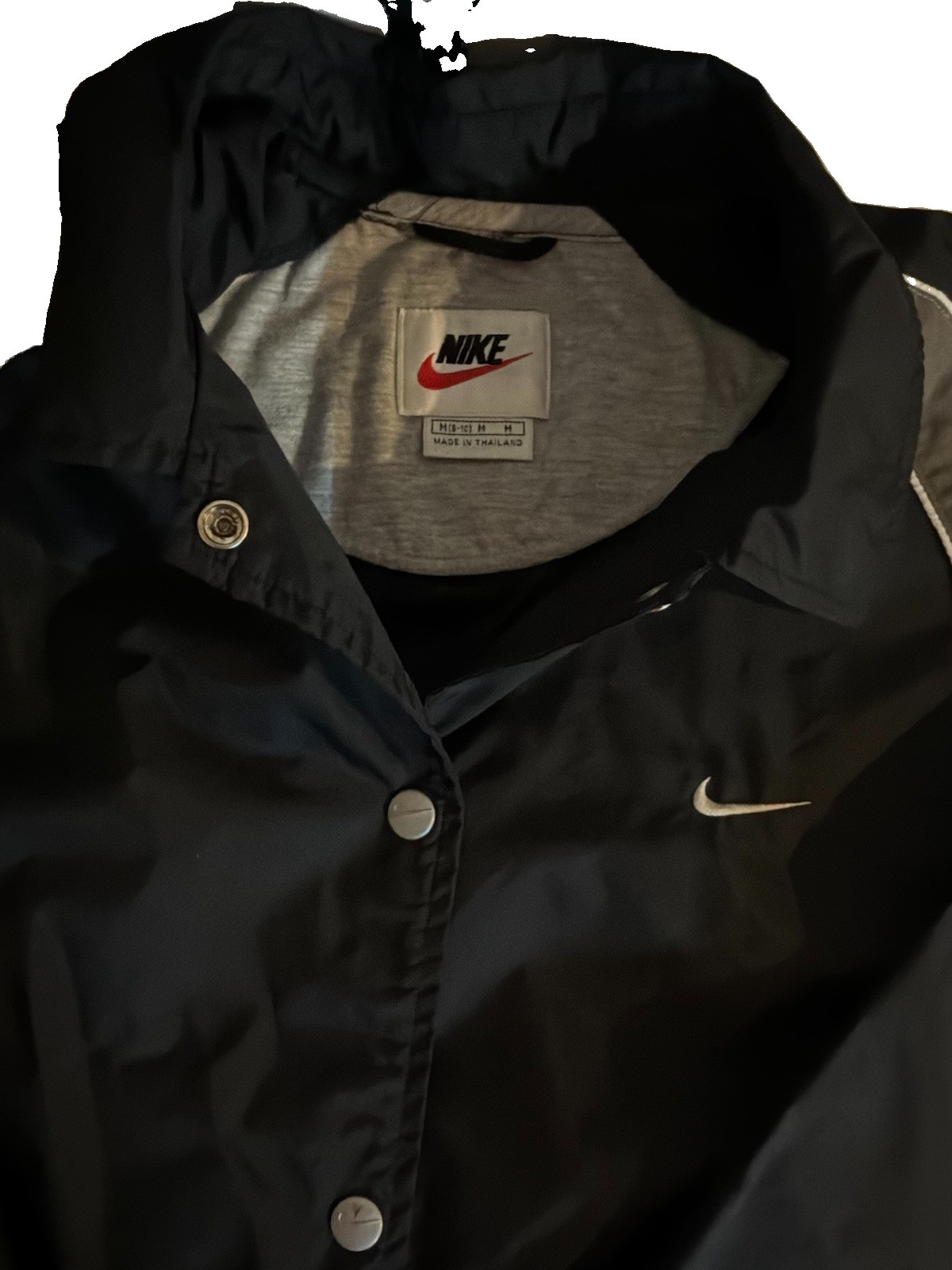 VTG Nike Youth Two-Tone Navy/Green Windbreaker 90s Retro Jacket – Sz XL (16-18)