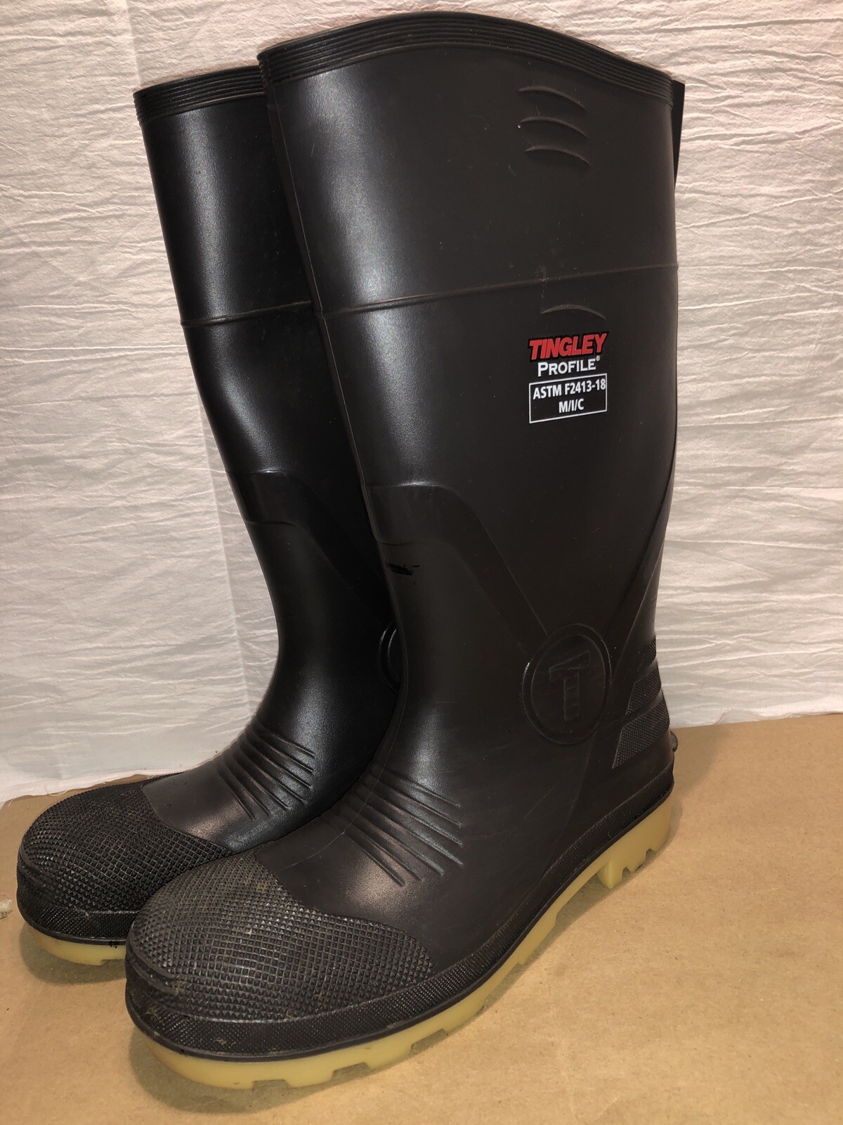 Tingley Pilot Men US 6 Women’s 8 Gray rubber Knee-High Boot ASTM-F2413-18