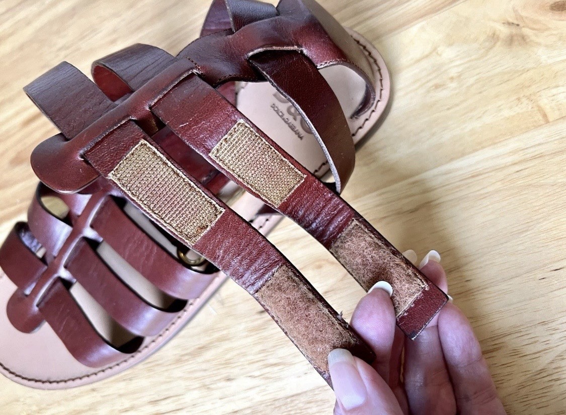 Dolce & Gabbana D&G Brown Leather Gladiator Sandals Flats Straps 39 9