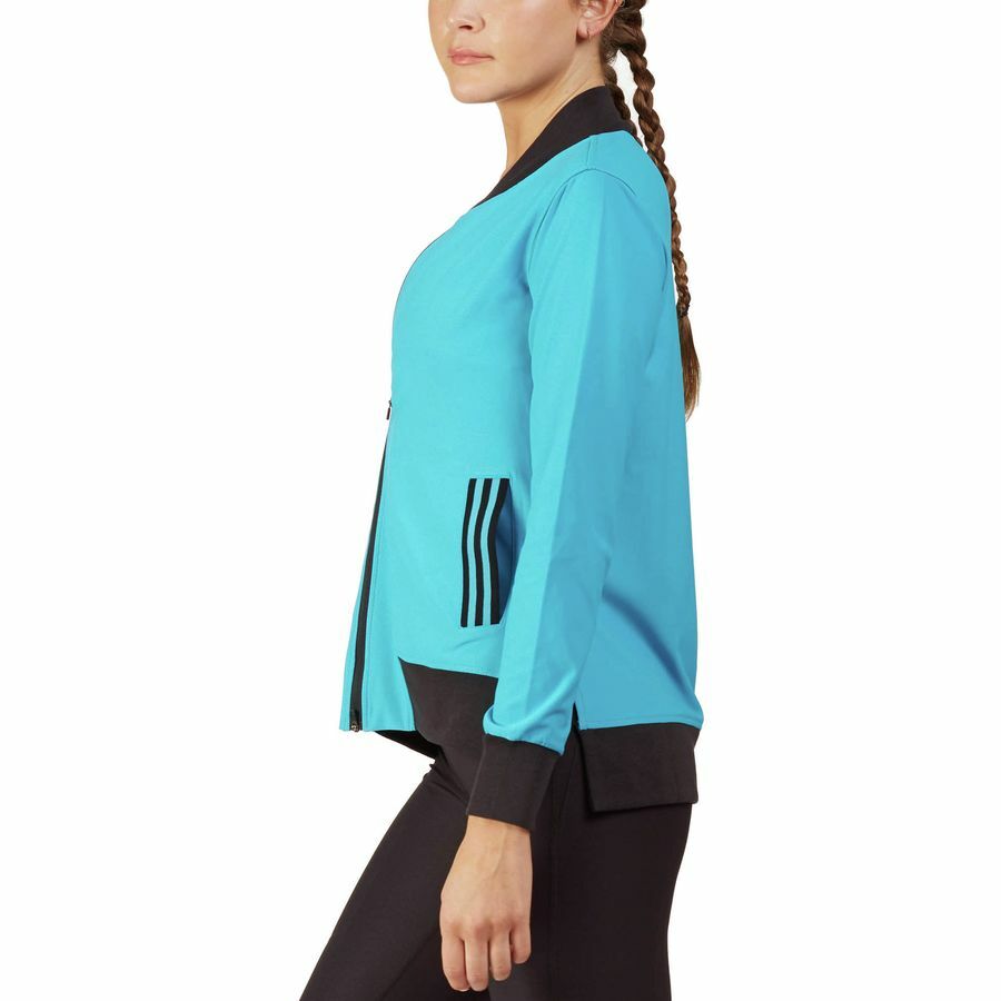 WOMEN size MED Stretch BOMBER JACKET Top RUN Sport FITNESS Yoga ATHLETIC Workout